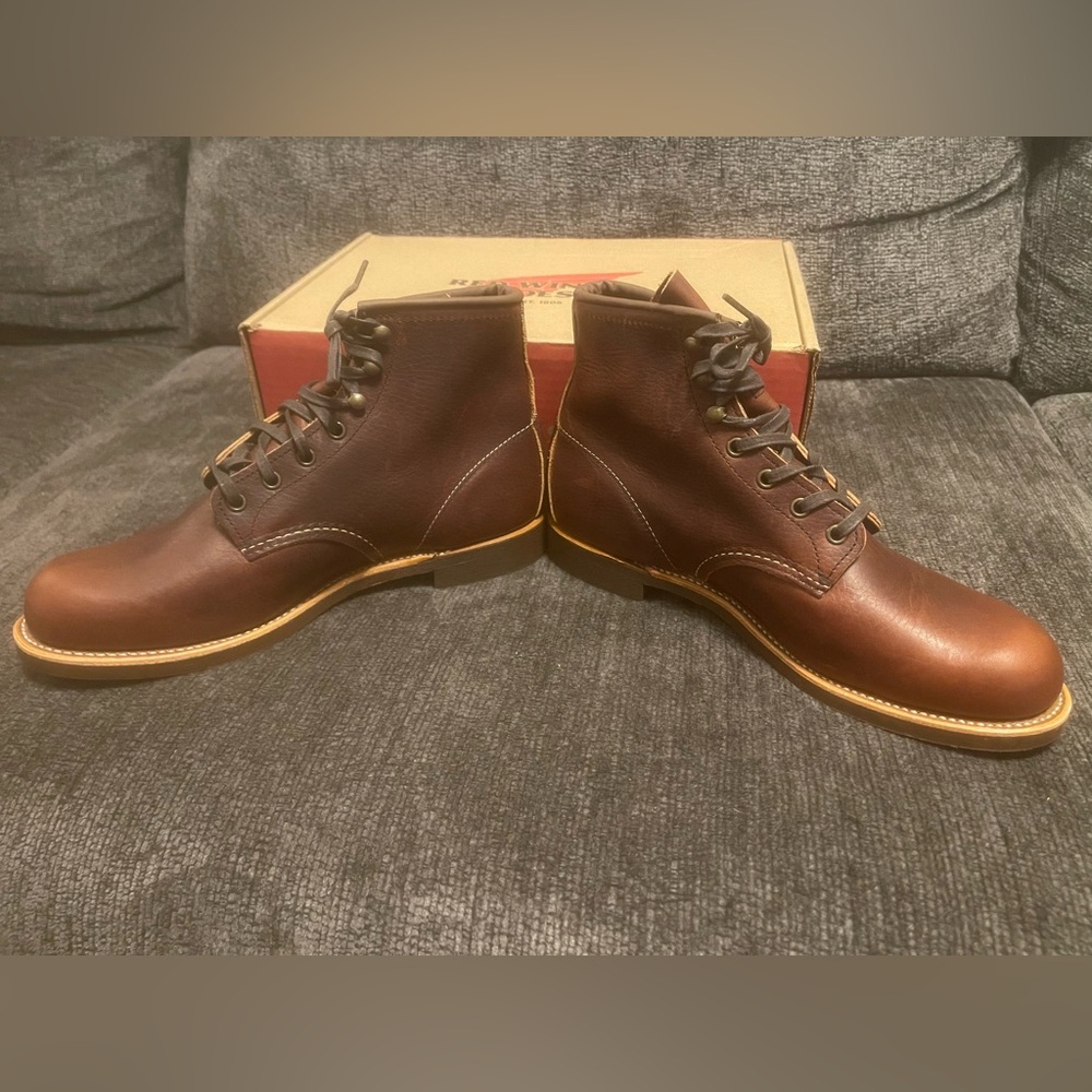 Red Wing Men’s Blacksmith 3340 Briar Brown Size 8.5 - Picture 5 of 12